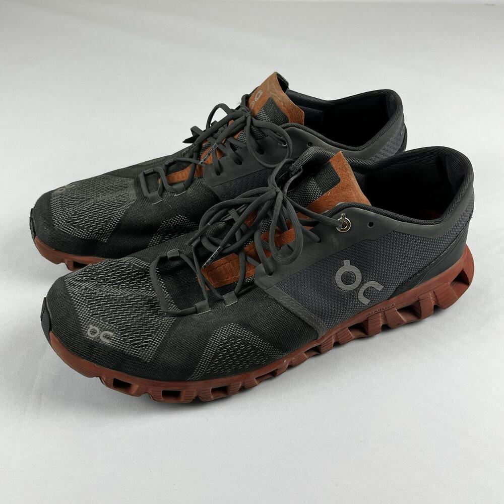 On Cloud X Running Sneakers 40.99241 Rock/Rust US Men’s Sz 12.5